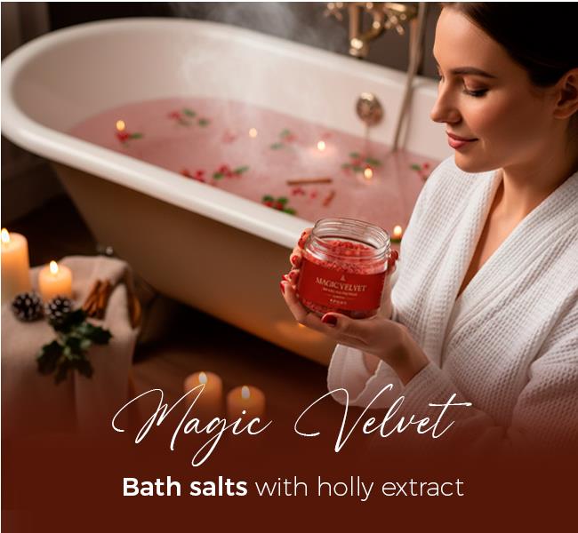 Magic Velvet - Sels de bain à l'extrait de houx 
